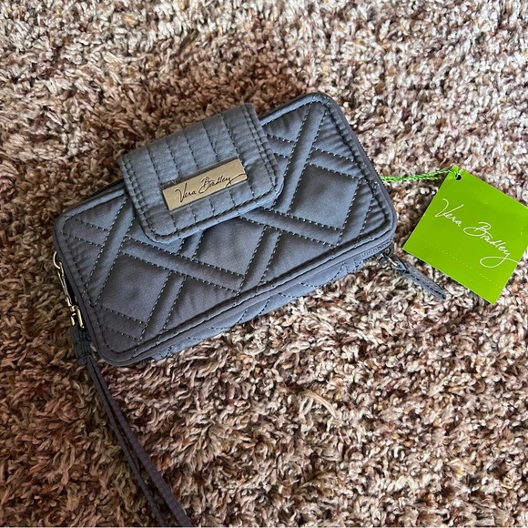 Vera Bradley Handbags - NWT! Vera Bradley Charcoal Quilted Wristlet Wallet